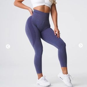 NVGTN Indigo Speckled Seamless Leggings sz: M